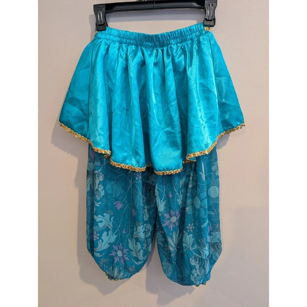 Disney Aladdin Jasmine Costume Pants Parachute Medium 7/8 Halloween Parks Gypsy - Picture 7 of 11